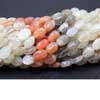 Natural Shaded Moonstone Smooth Polished Oval Nugget Beads Strand 14 Inches Strand - Size - 9mm to 11mm approx. 